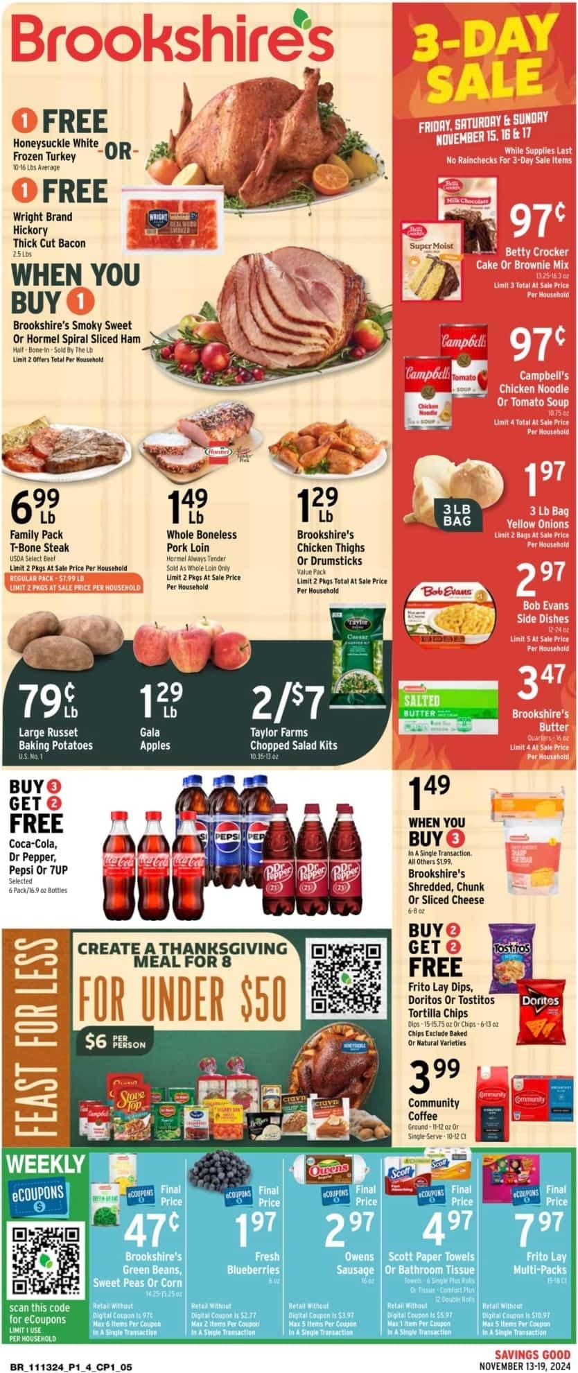 Brookshires Weekly Ad 11 13 24 - Page 1