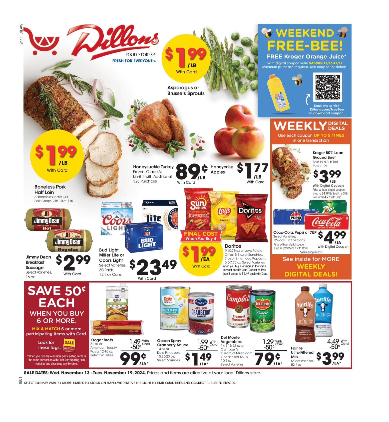 Dillons Weekly Ad 11 13 24 - Page 1