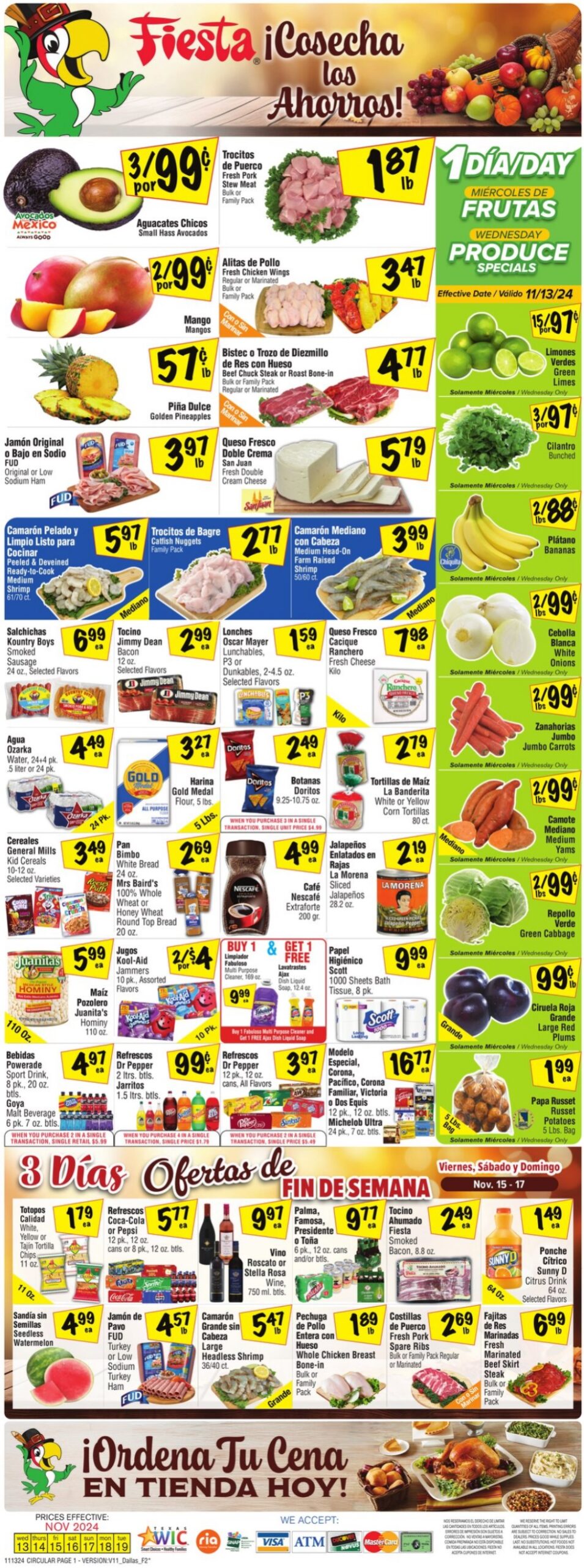 Fiesta Mart Weekly Ad 11 13 24 - Page 1