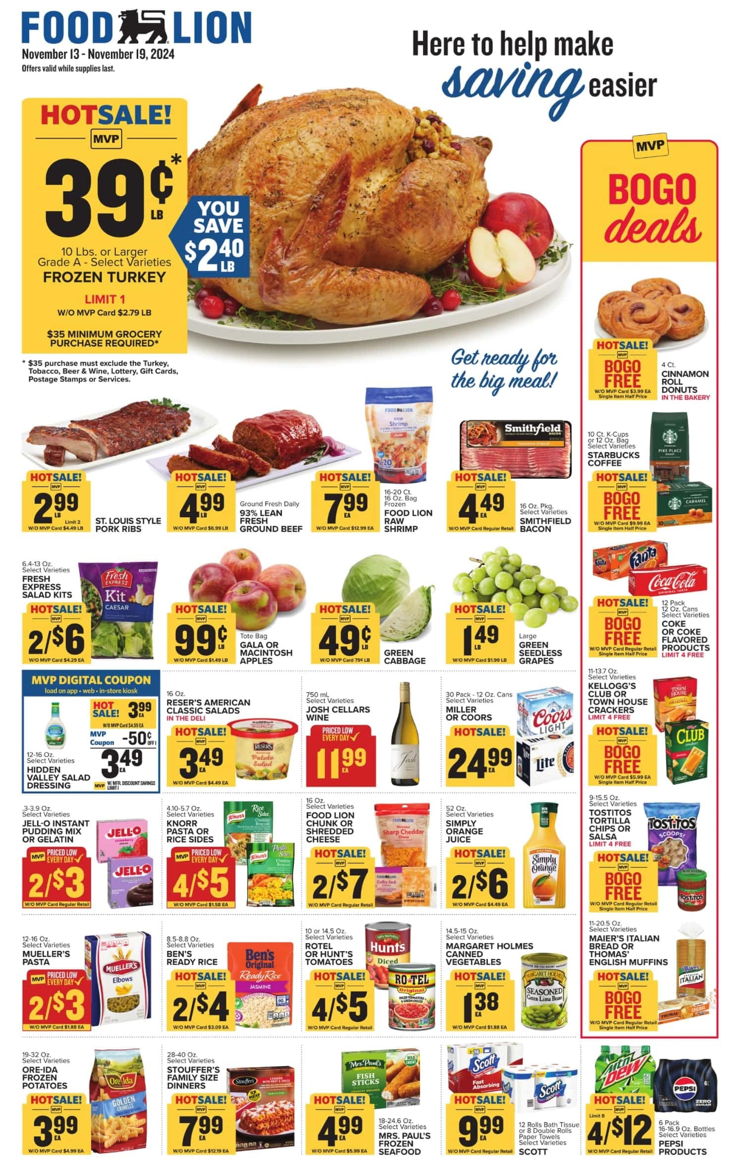 Food Lion Weekly Ad 11 13 24 - Page 1