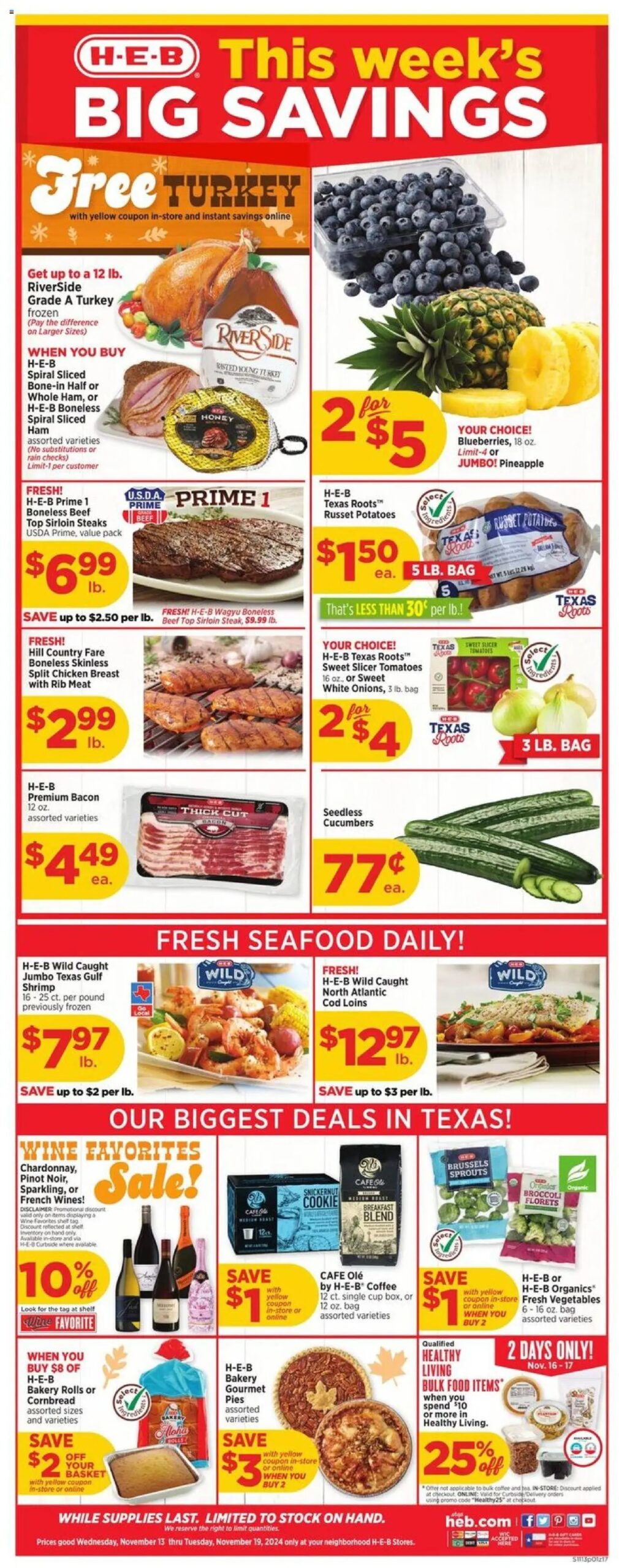 HEB Weekly Ad 11 13 24 - Page 1