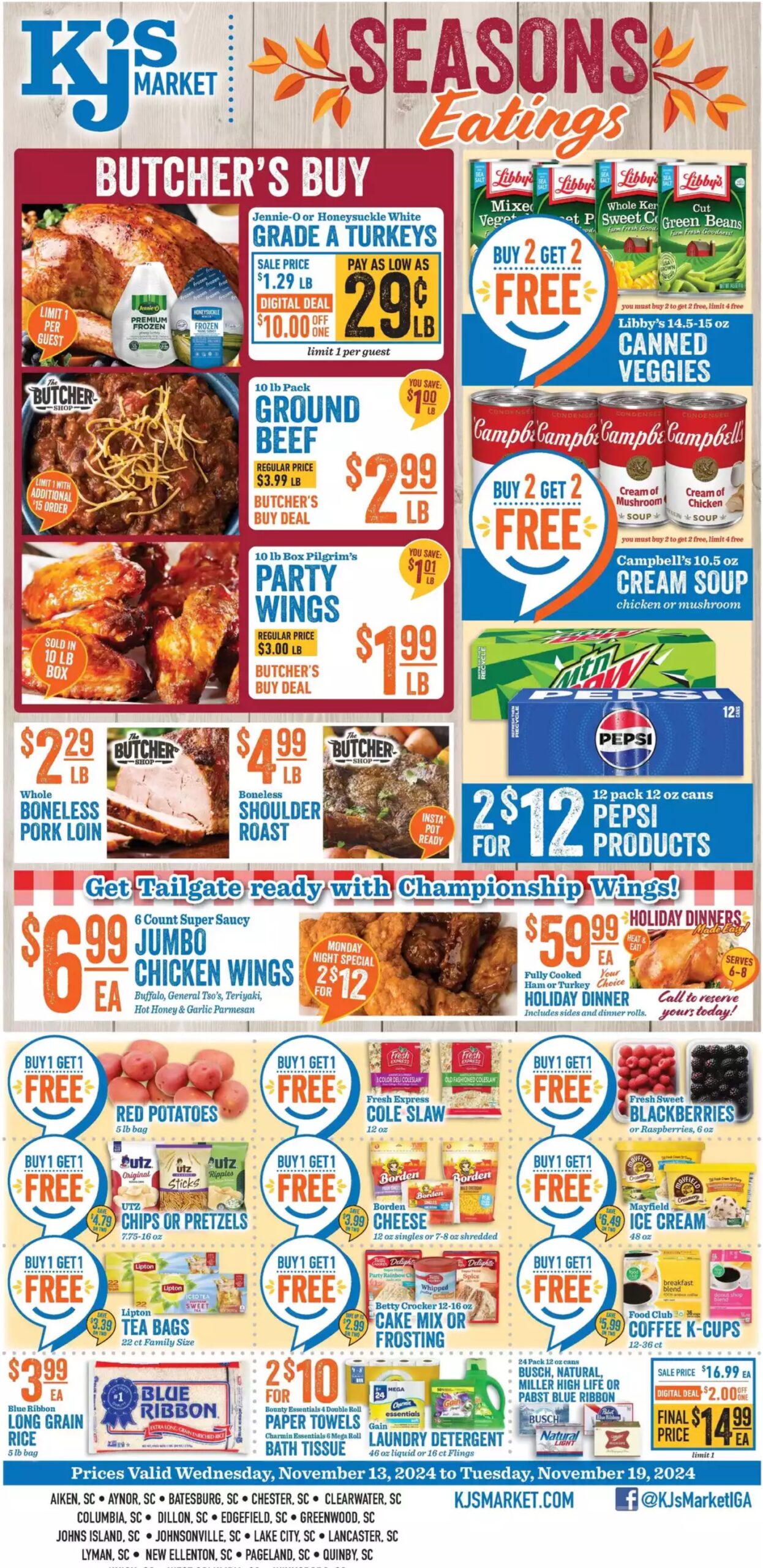 KJ's Weekly Ad 11 13 24 - Page 1