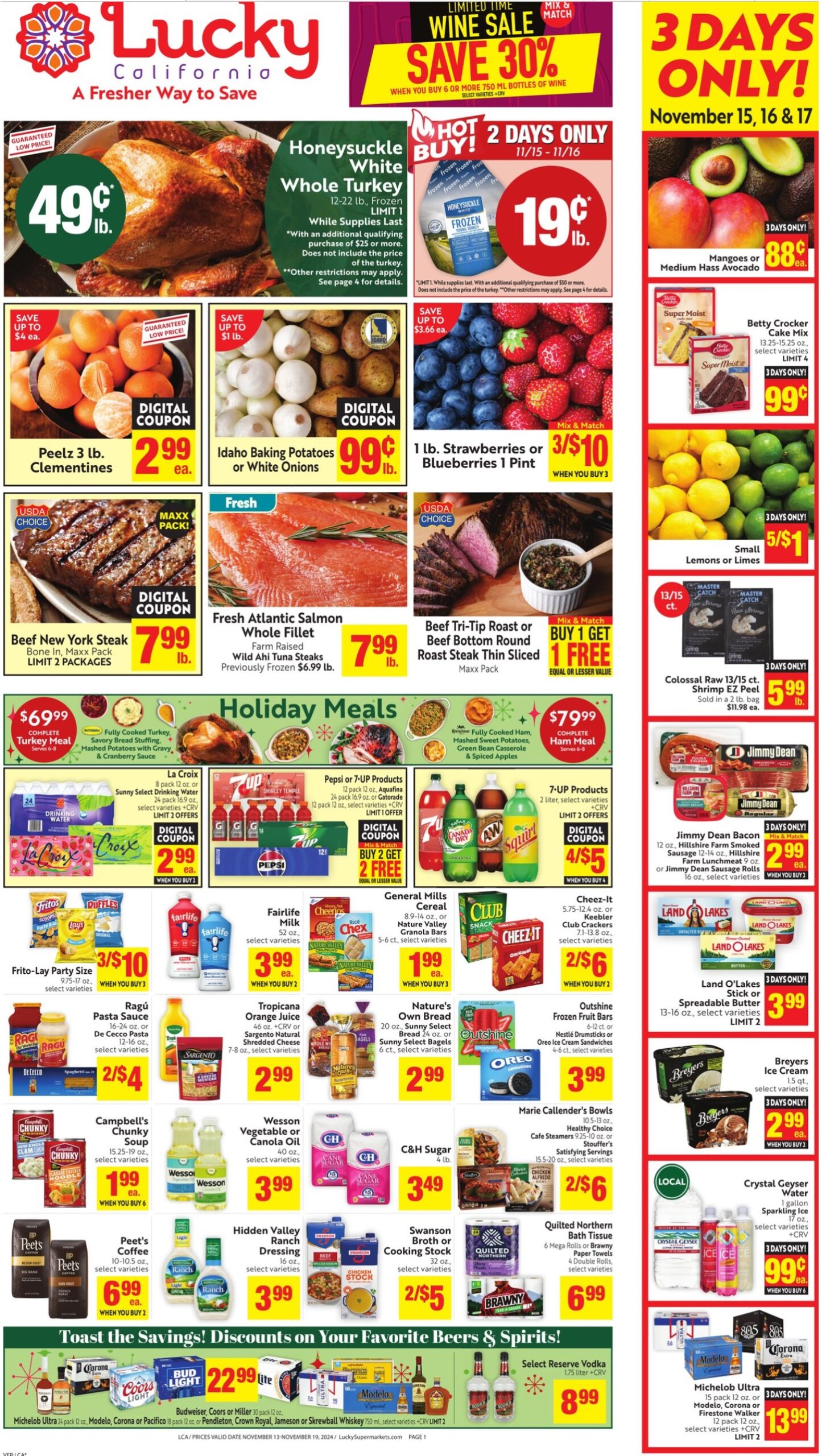 Lucky Weekly Ad 11 13 24 - Page 1