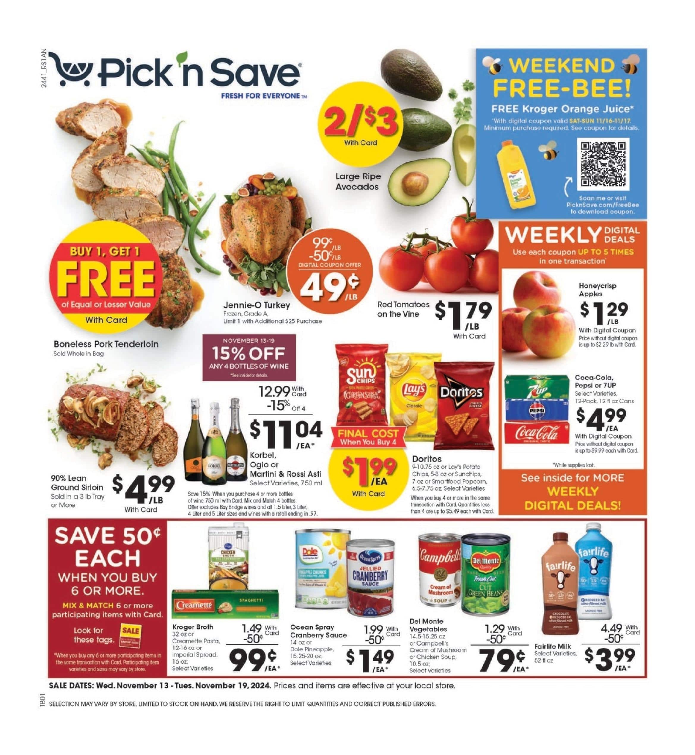 Pick n Save Weekly Ad 11 13 24 - Page 1