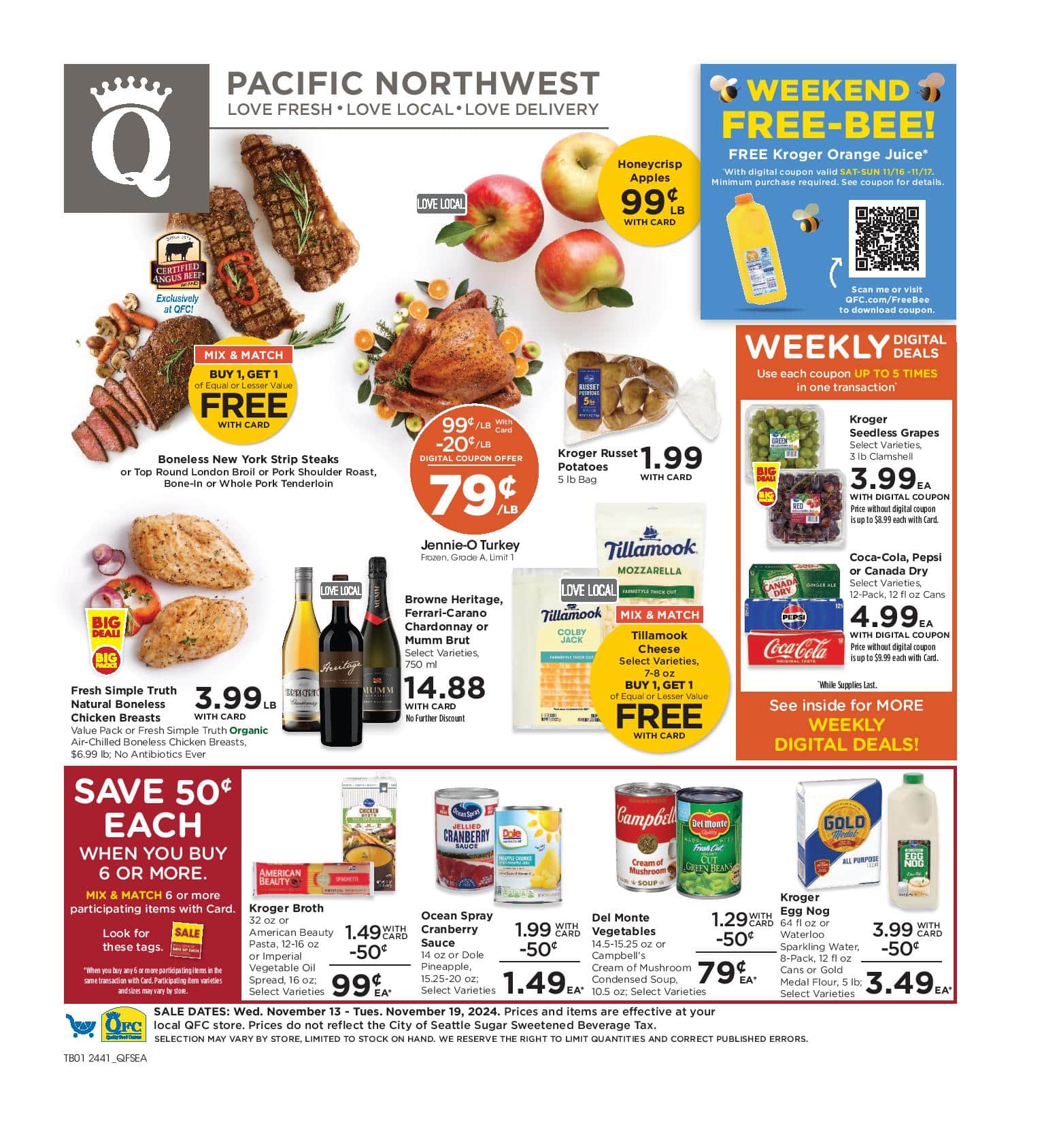 QFC Weekly Ad 11 13 24 - Page 1