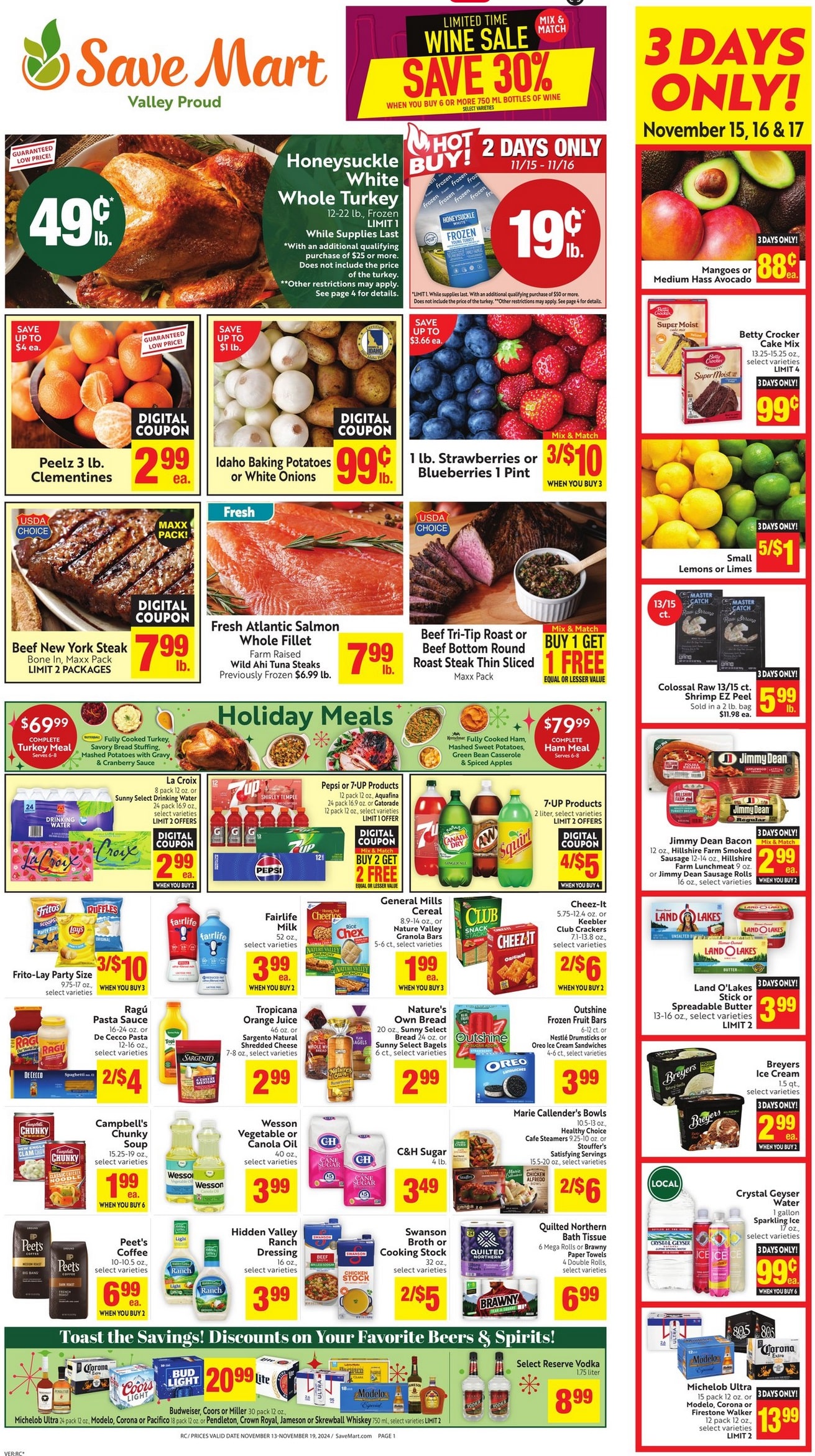 Save Mart Weekly Ad 11 13 24 - Page 1