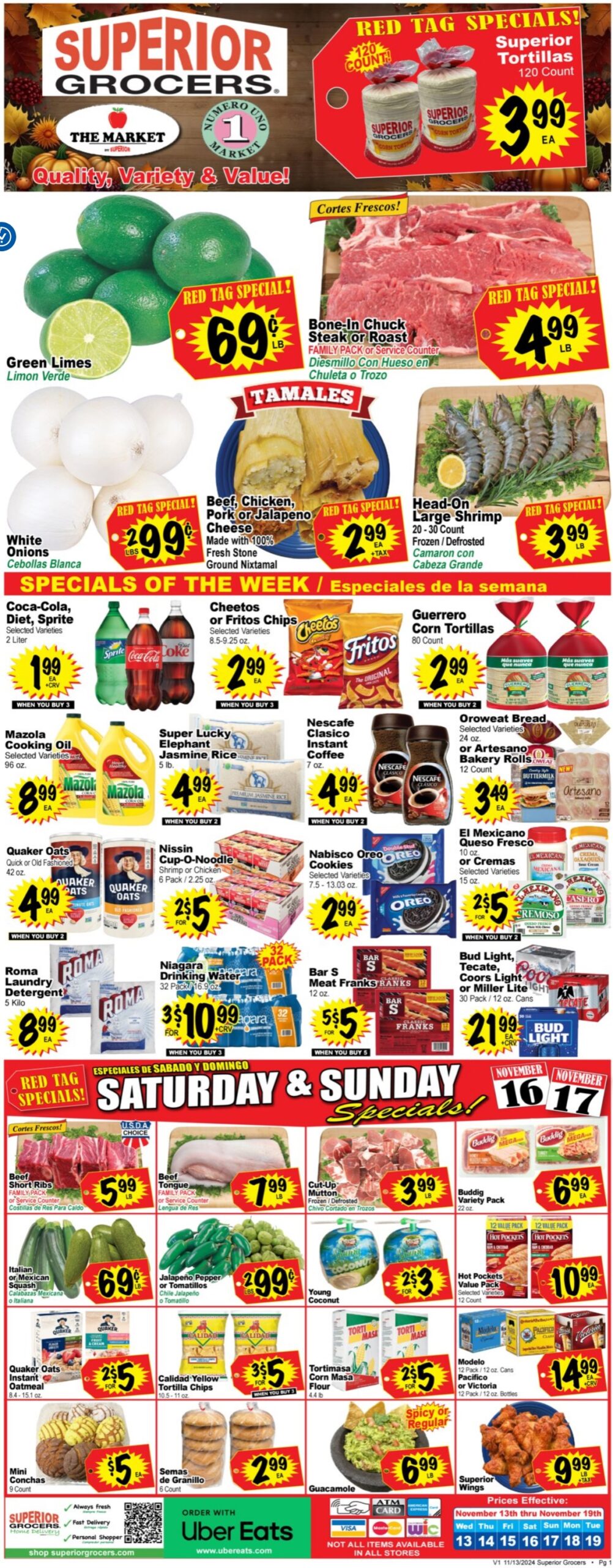 Superior Weekly Ad 11 13 24 - Page 1