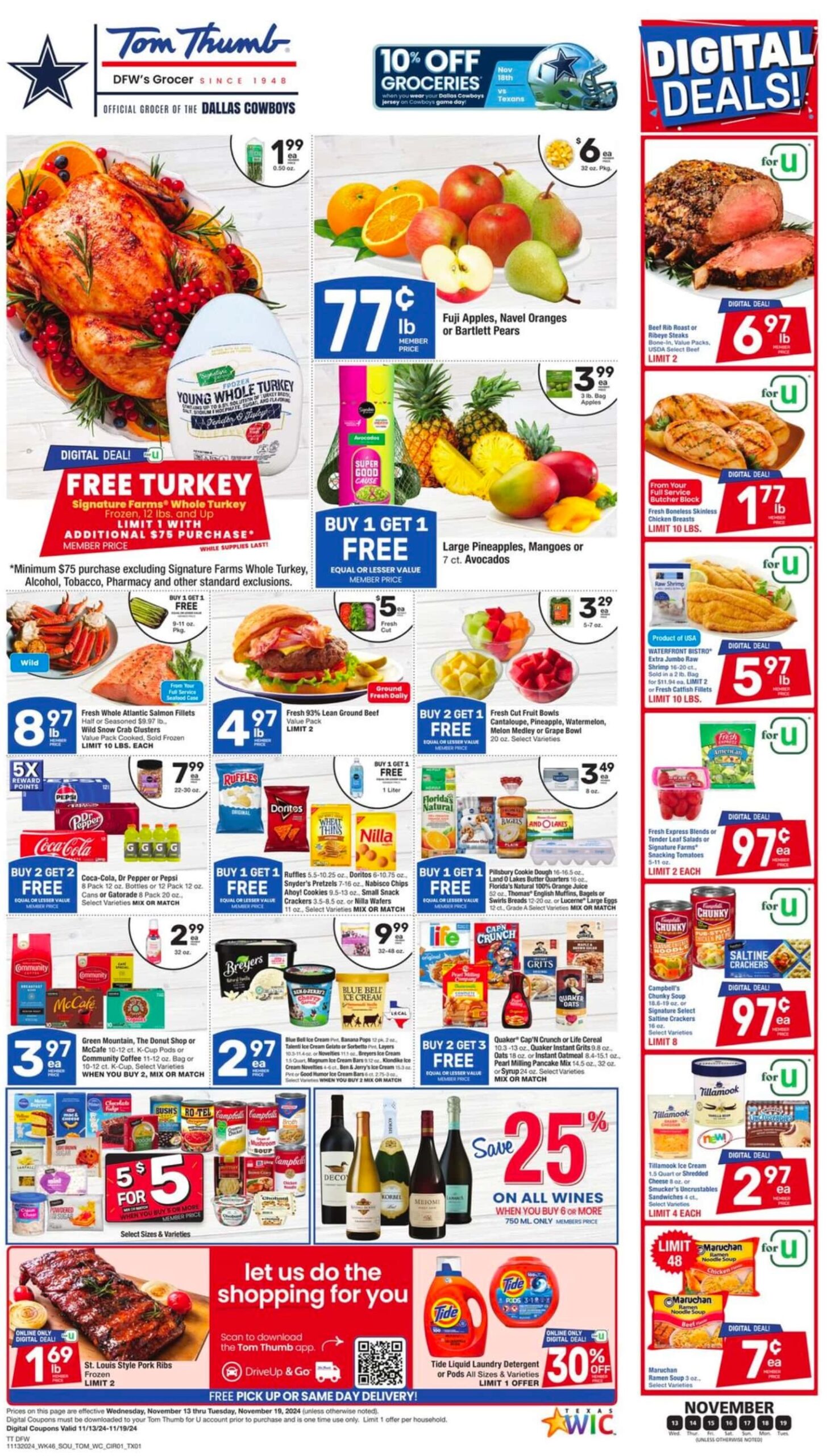 Tom Thumb Weekly Ad 11 13 24 - Page 1