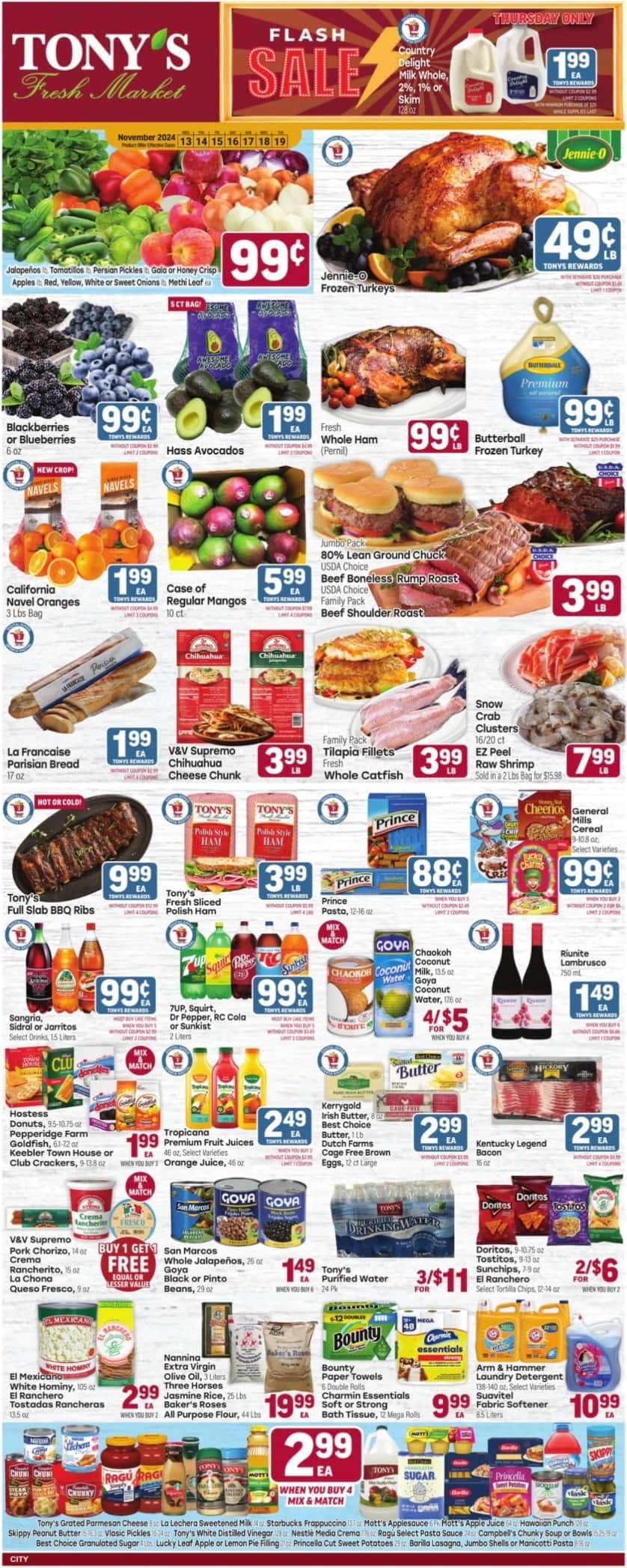 Tony's Weekly Ad 11 13 24 - Page 1